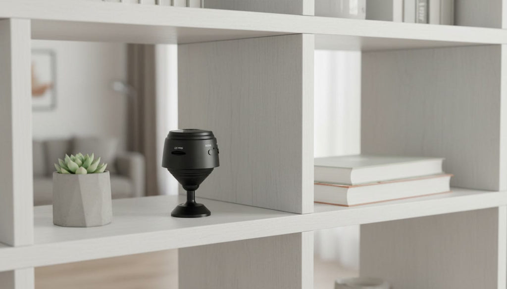 Mini WiFi Security Camera with Smart Motion Detection, 150° Wide Angle & Infrared Night Vision