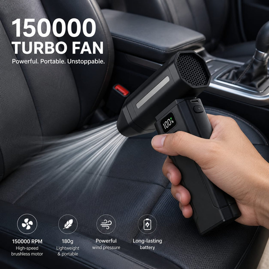 X8 Turbo Jet Fan Blower 150000RPM Portable Electric Air Duster Cleaner