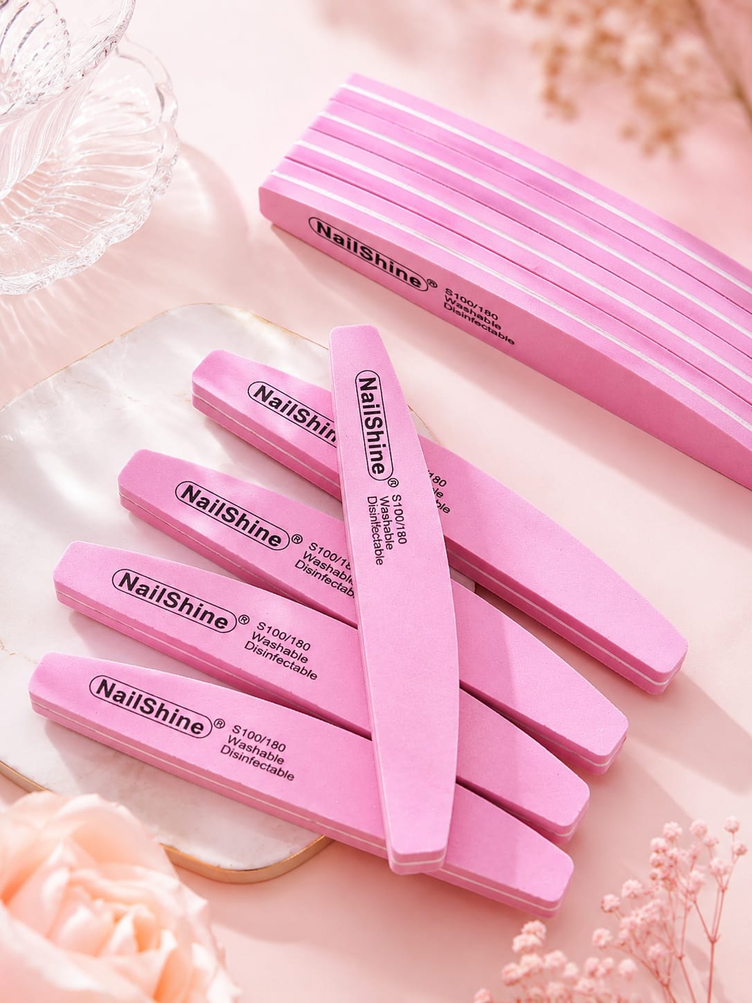 2/5/10PCS Professional Double-sided Nail File Block Colorful Sponge Nail Polish Buffing Sanding Buffer Strip Polishing Pedicure